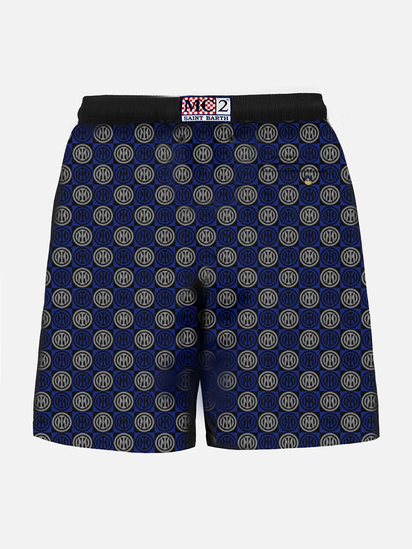 Lightweight fabric swim shorts Lighting with Inter print | INTER FC SPECIAL EDITION