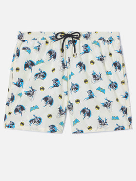 White Lighting Micro swim shorts with Batman print | Special Edition