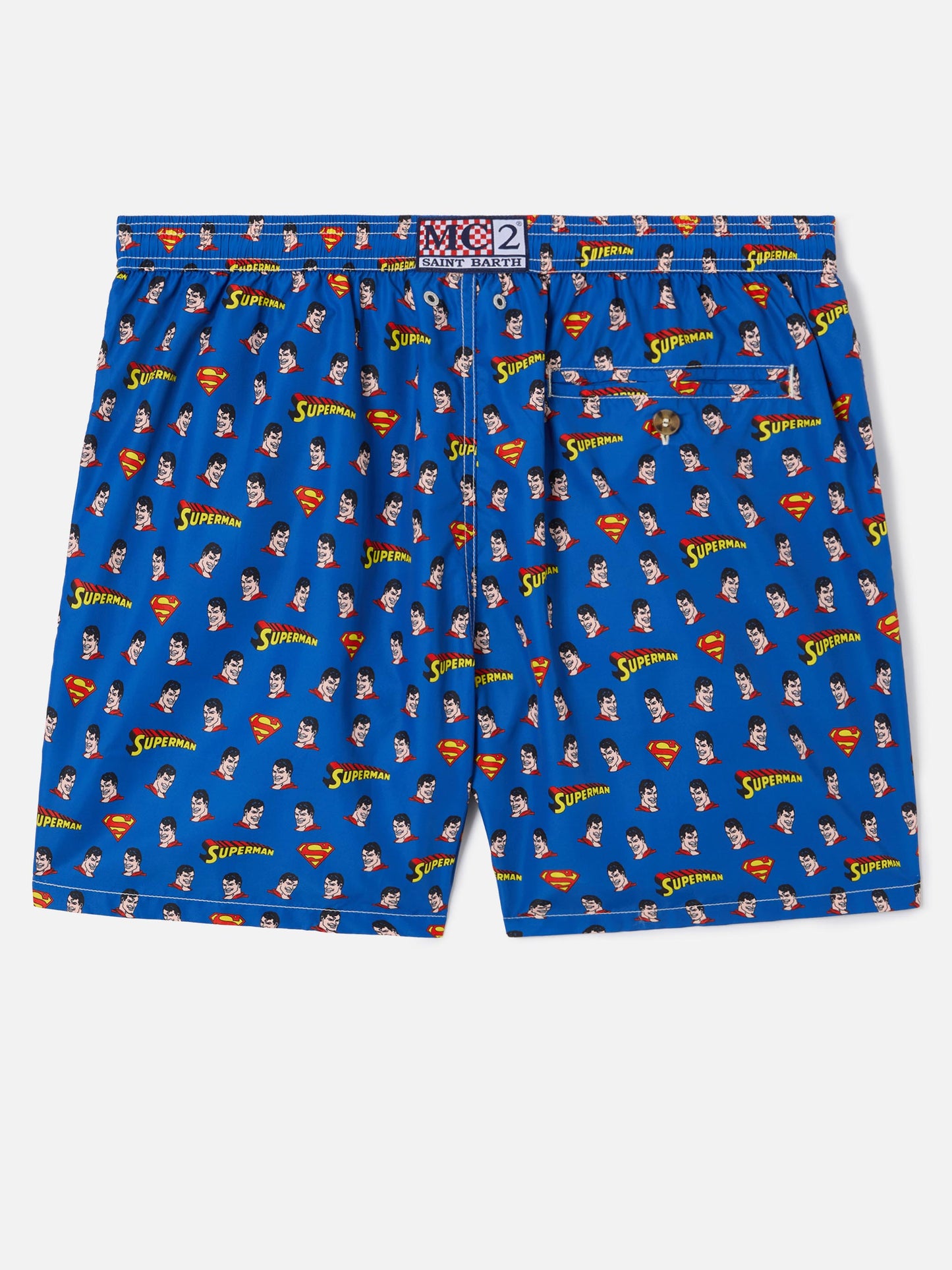Navy Lighting Micro swim shorts with Superman print | Special Edition
