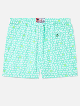 Short de bain à imprimé crabe jaune Lighting 