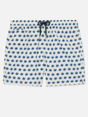 White Lighting Micro swim shorts with octopus all-over print