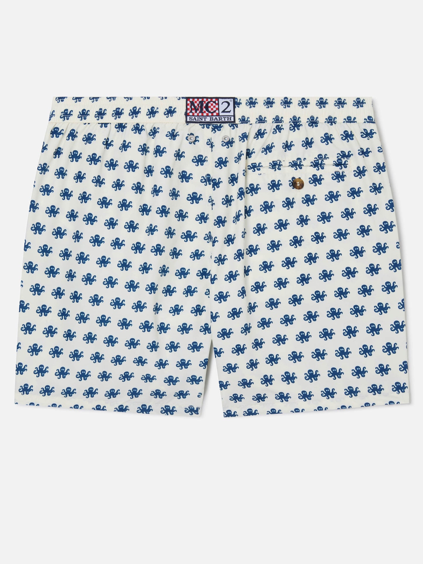 White Lighting Micro swim shorts with octopus all-over print