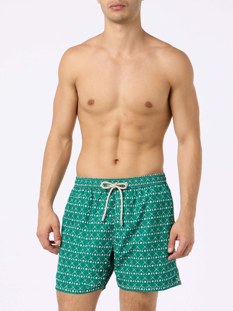 Herren-Badeshorts aus leichtem Stoff Lighting Micro Fantasy mit Golf-Print