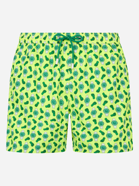 Lighting Micro Fantasy green watches print swim shorts – MC2 Saint