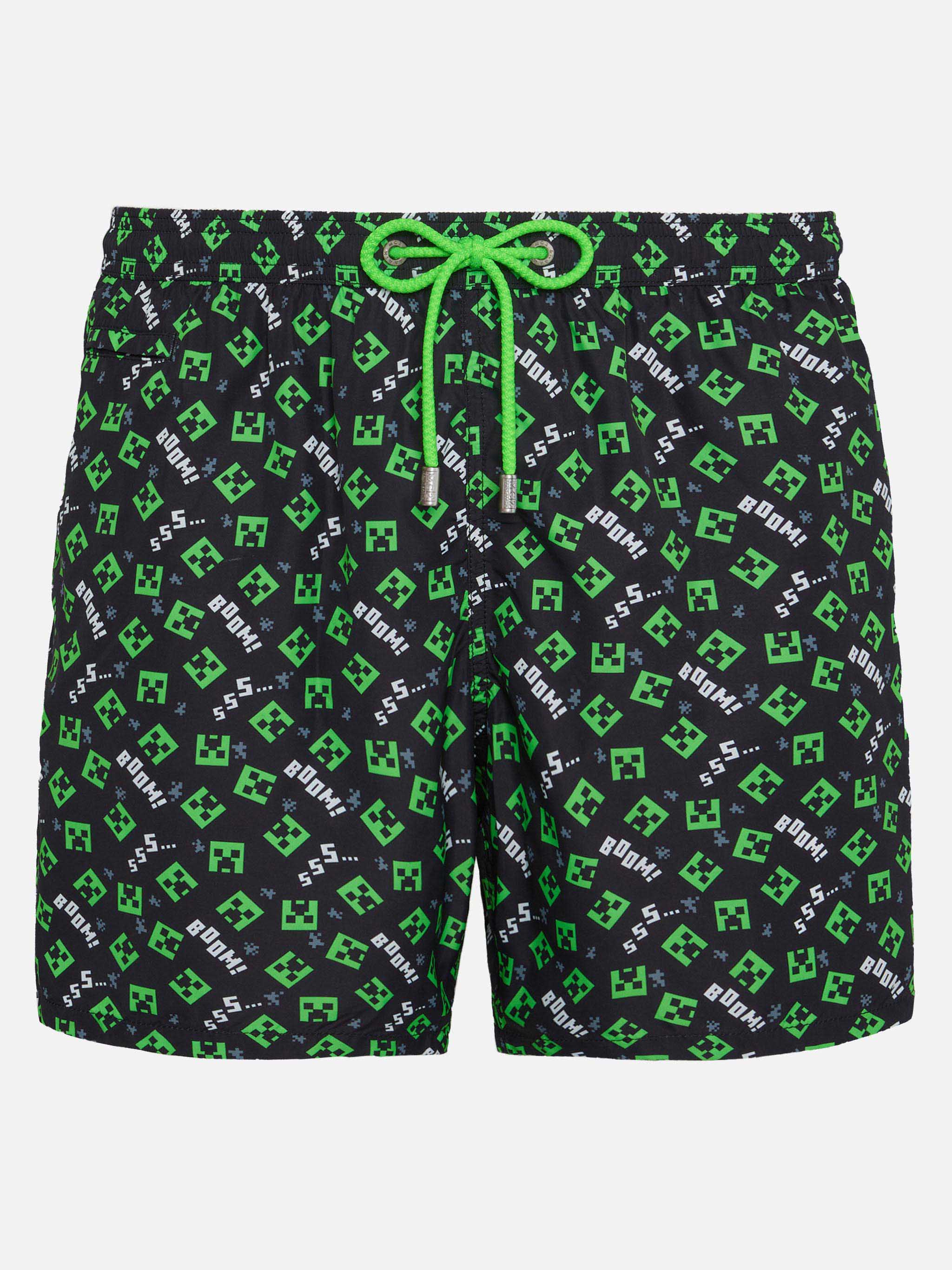 マ-パット迷彩 極寒用パーカー/SIZEsmall-short Lightweight fabric swim shorts Lighting with Minecraft print 個人装備