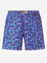 Man lightweight fabric swim-shorts Lighting Micro Fantasy with crabs print