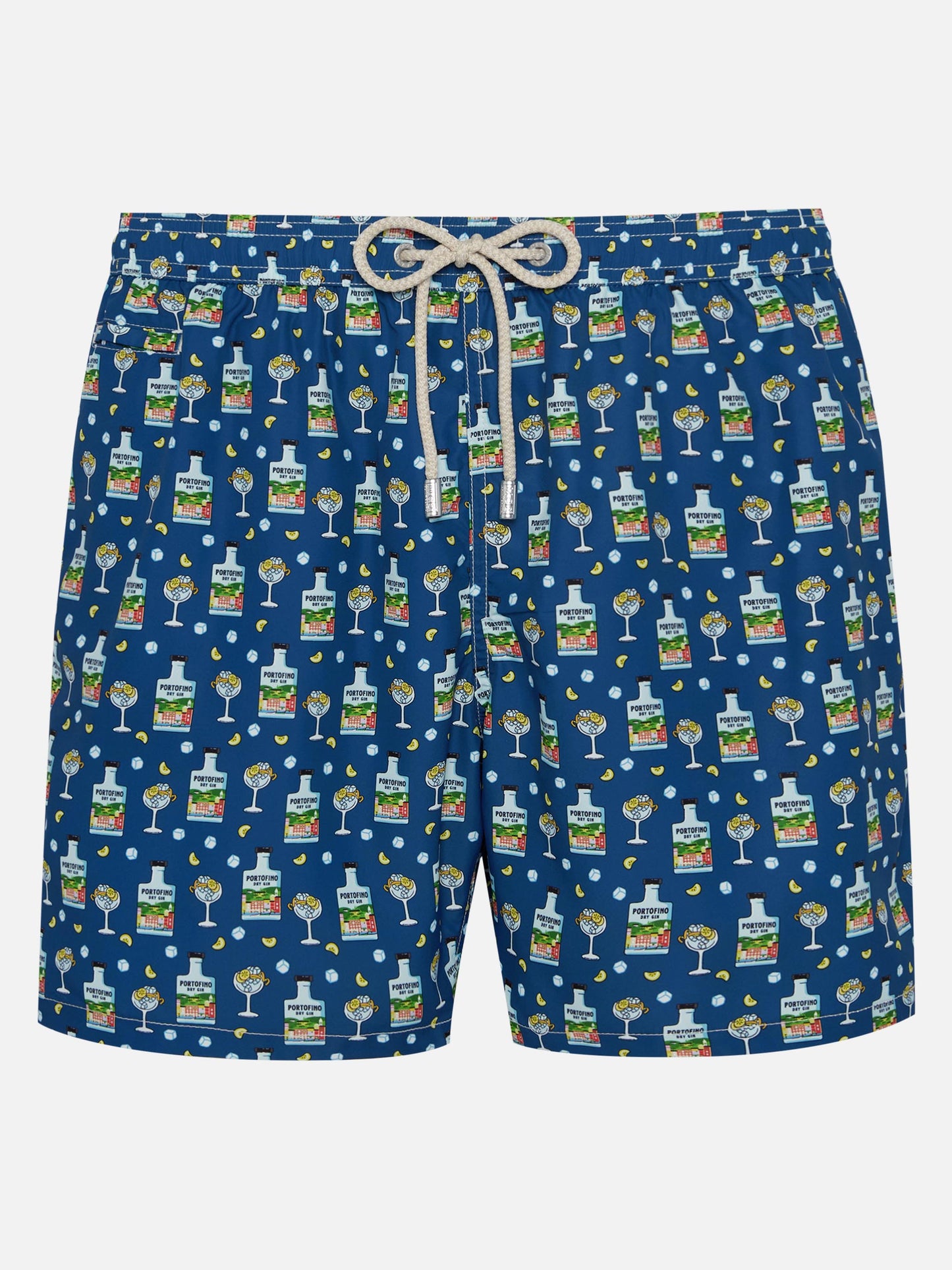Lightweight fabric swim shorts Lighting with Portofino Gin print | PORTOFINO GIN SPECIAL EDITION