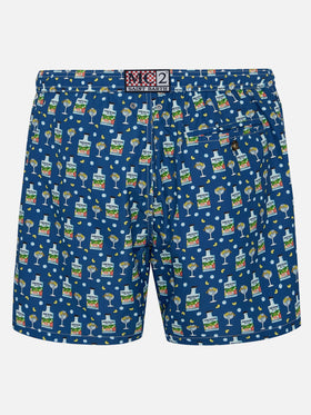 Lightweight fabric swim shorts Lighting with Portofino Gin print | PORTOFINO GIN SPECIAL EDITION