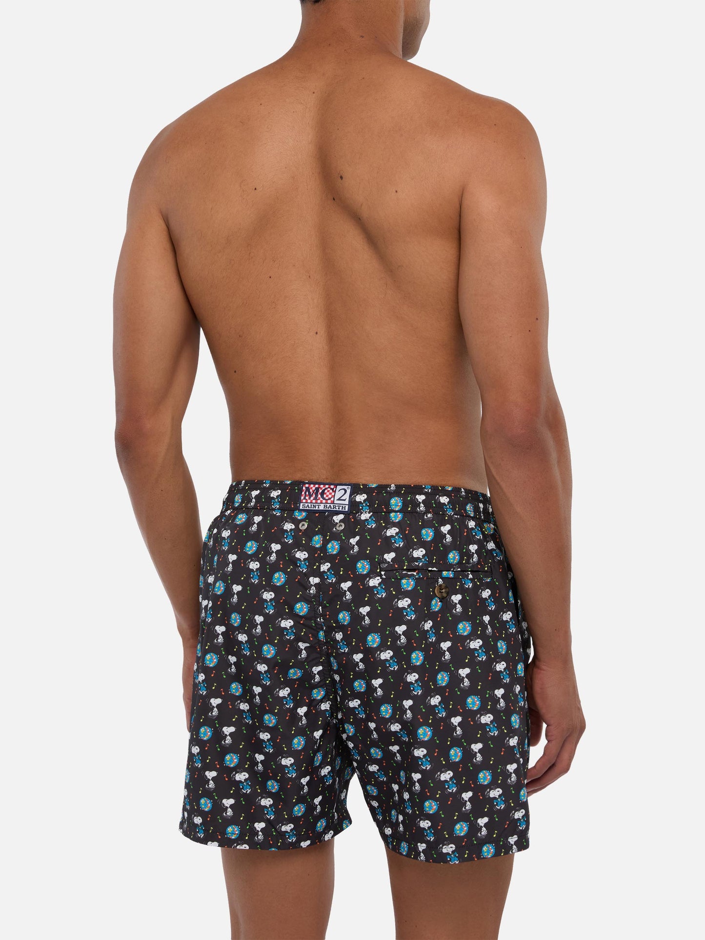 Costume da bagno da uomo in tessuto leggero con stampa Snoopy| Edizione speciale Peanuts®
