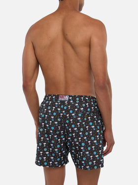 Costume da bagno da uomo in tessuto leggero con stampa Snoopy| Edizione speciale Peanuts®