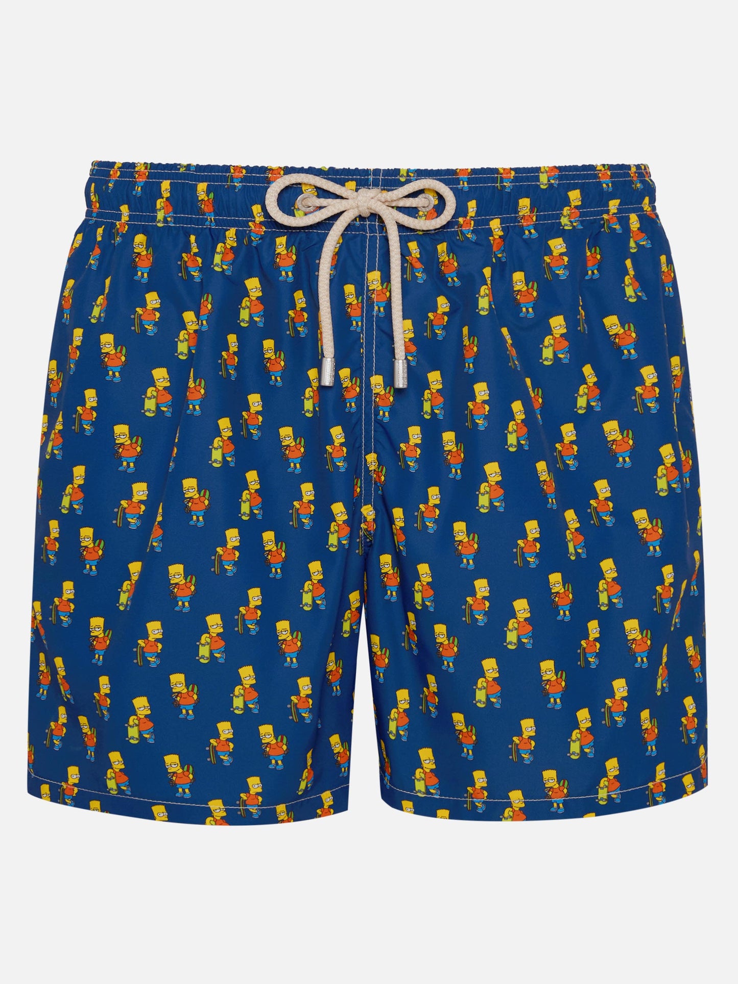 Man light fabric swim shorts with skater Bart print | THE SIMPSONS SPECIAL EDITION