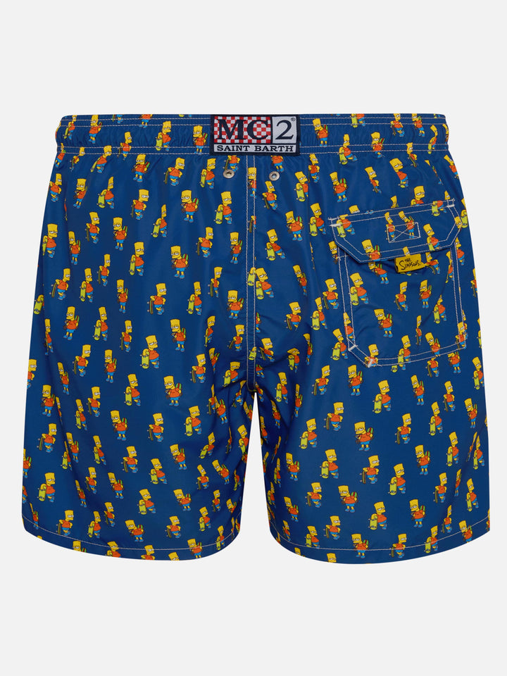 Costume da bagno da uomo in tessuto leggero con stampa skater Bart | EDIZIONE SPECIALE DEI SIMPSON