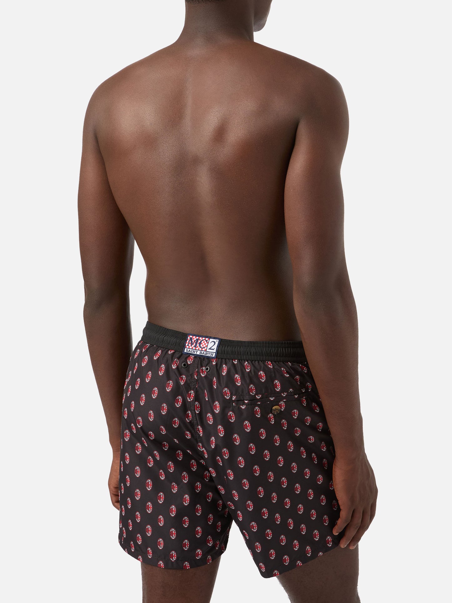 Lighting Micro Fantasy black Milan logo swim shorts | Special Edition