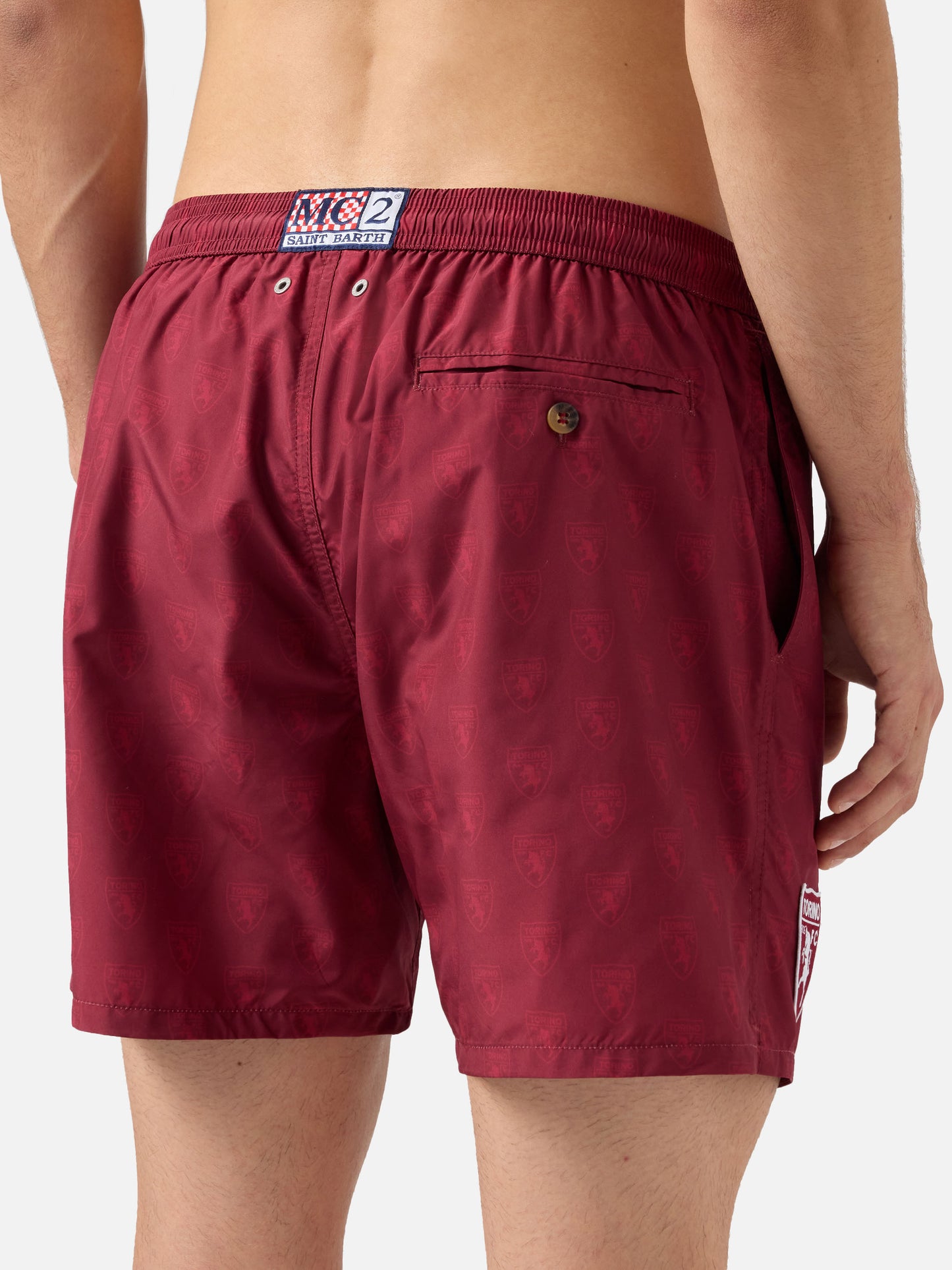 Lightweight fabric swim shorts Lighting with Torino print | TORINO FC SPECIAL EDITION