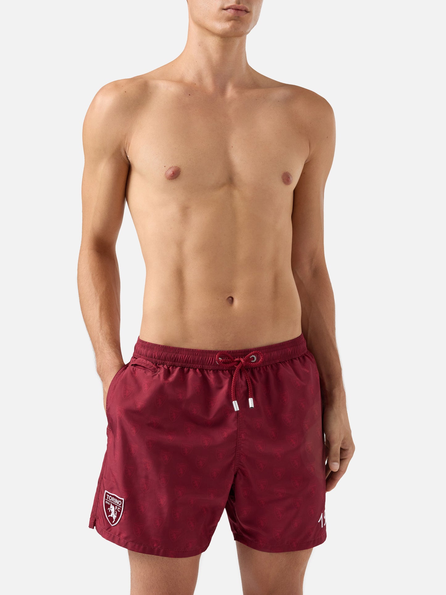 Lightweight fabric swim shorts Lighting with Torino print | TORINO FC SPECIAL EDITION