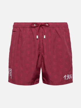 Lightweight fabric swim shorts Lighting with Torino print | TORINO FC SPECIAL EDITION