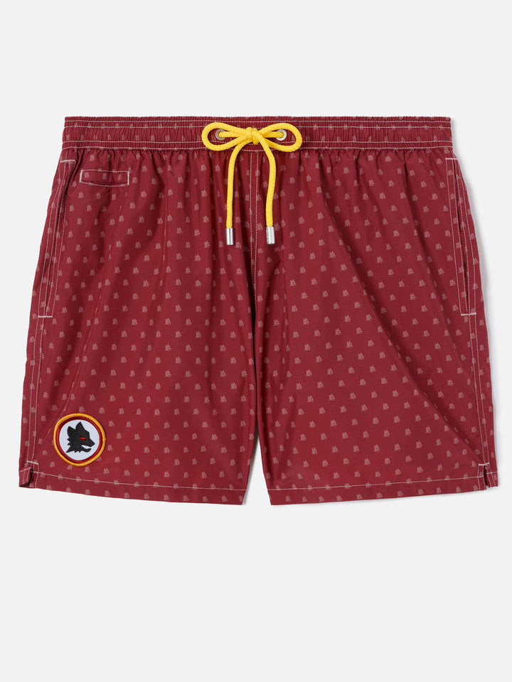 Red Lighting Micro swim shorts with AS Roma print | Special Edition