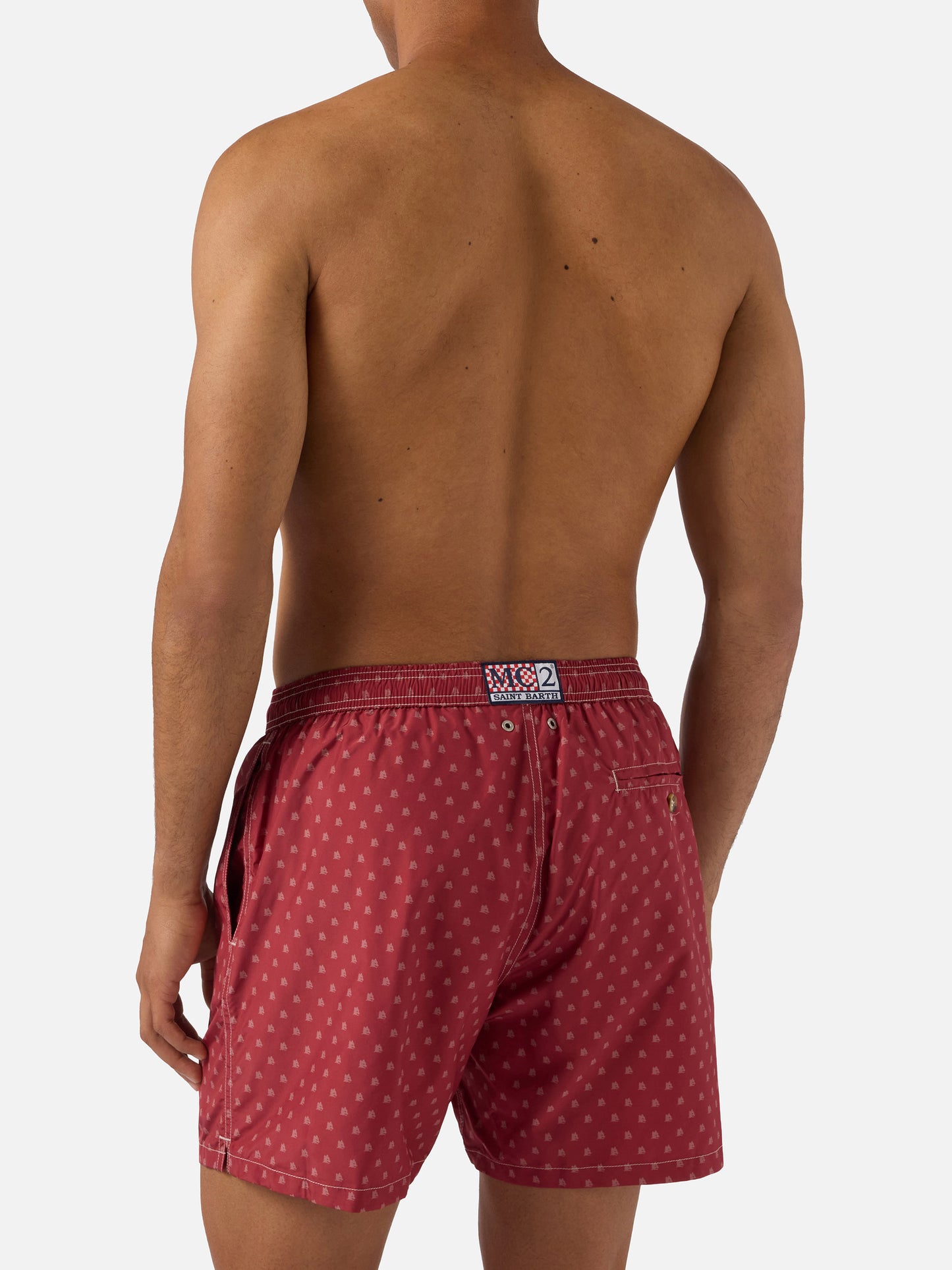 Red Lighting Micro swim shorts with AS Roma print | Special Edition