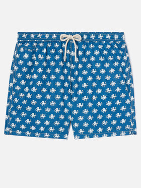 Blue Lighting Micro swim shorts with octopus print