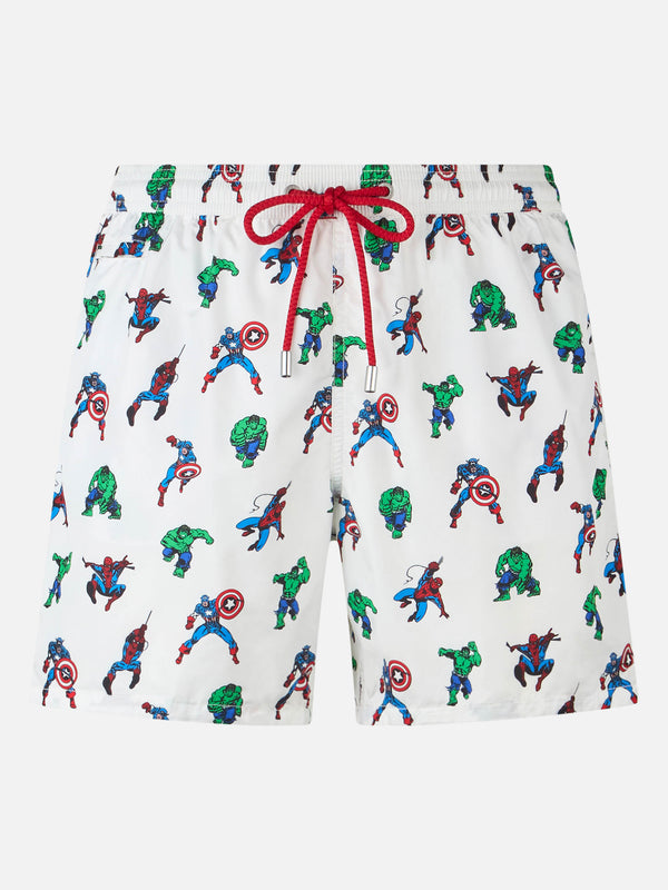 Herren-Badeshorts aus leichtem Stoff Lighting Micro Fantasy mit Marvel Super Heroes-Aufdruck | MARVEL-SONDERAUSGABE