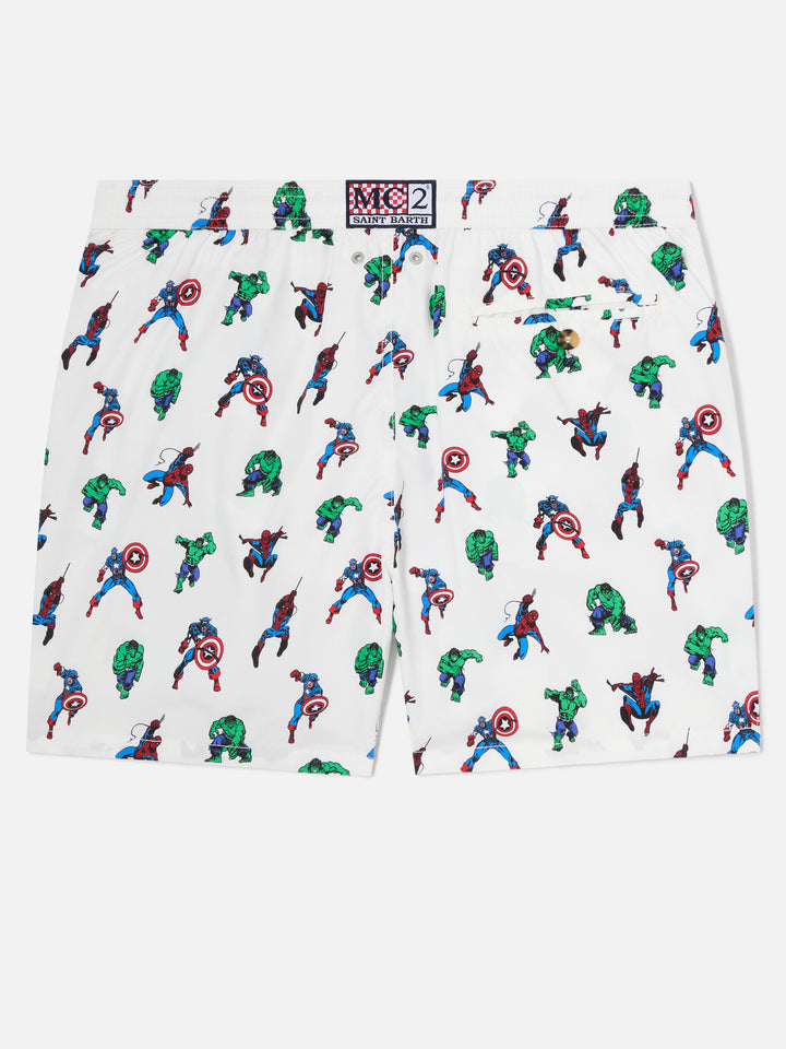 Herren-Badeshorts aus leichtem Stoff Lighting Micro Fantasy mit Marvel Super Heroes-Aufdruck | MARVEL-SONDERAUSGABE