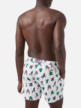 Herren-Badeshorts aus leichtem Stoff Lighting Micro Fantasy mit Marvel Super Heroes-Aufdruck | MARVEL-SONDERAUSGABE