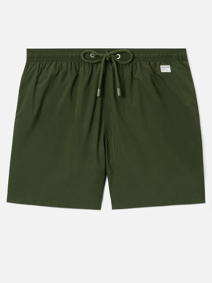 Lighting Pantone swim shorts in military green | Special Edition