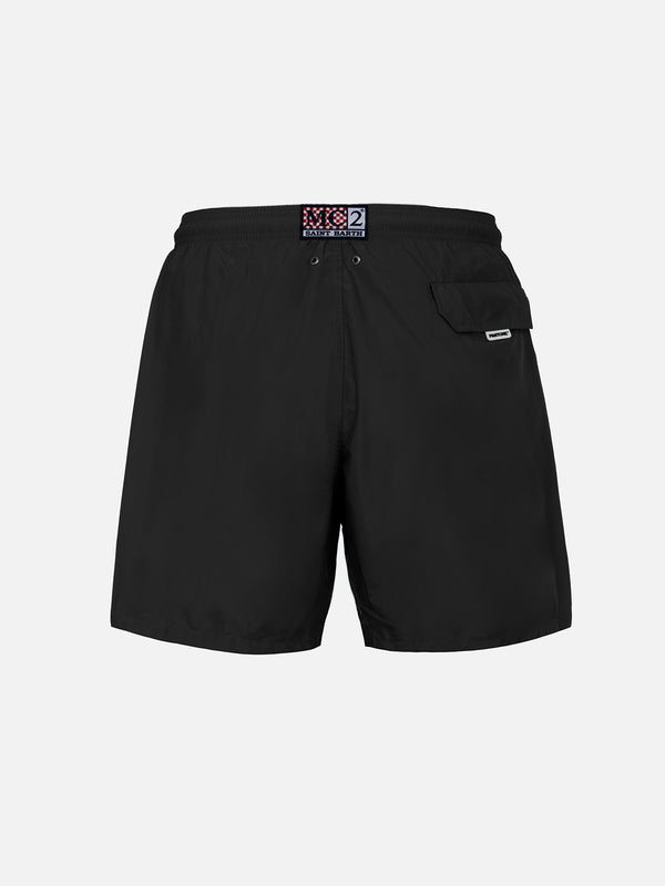 Man lightweight fabric black swim shorts Lighting Pantone | PANTONE® SPECIAL EDITION