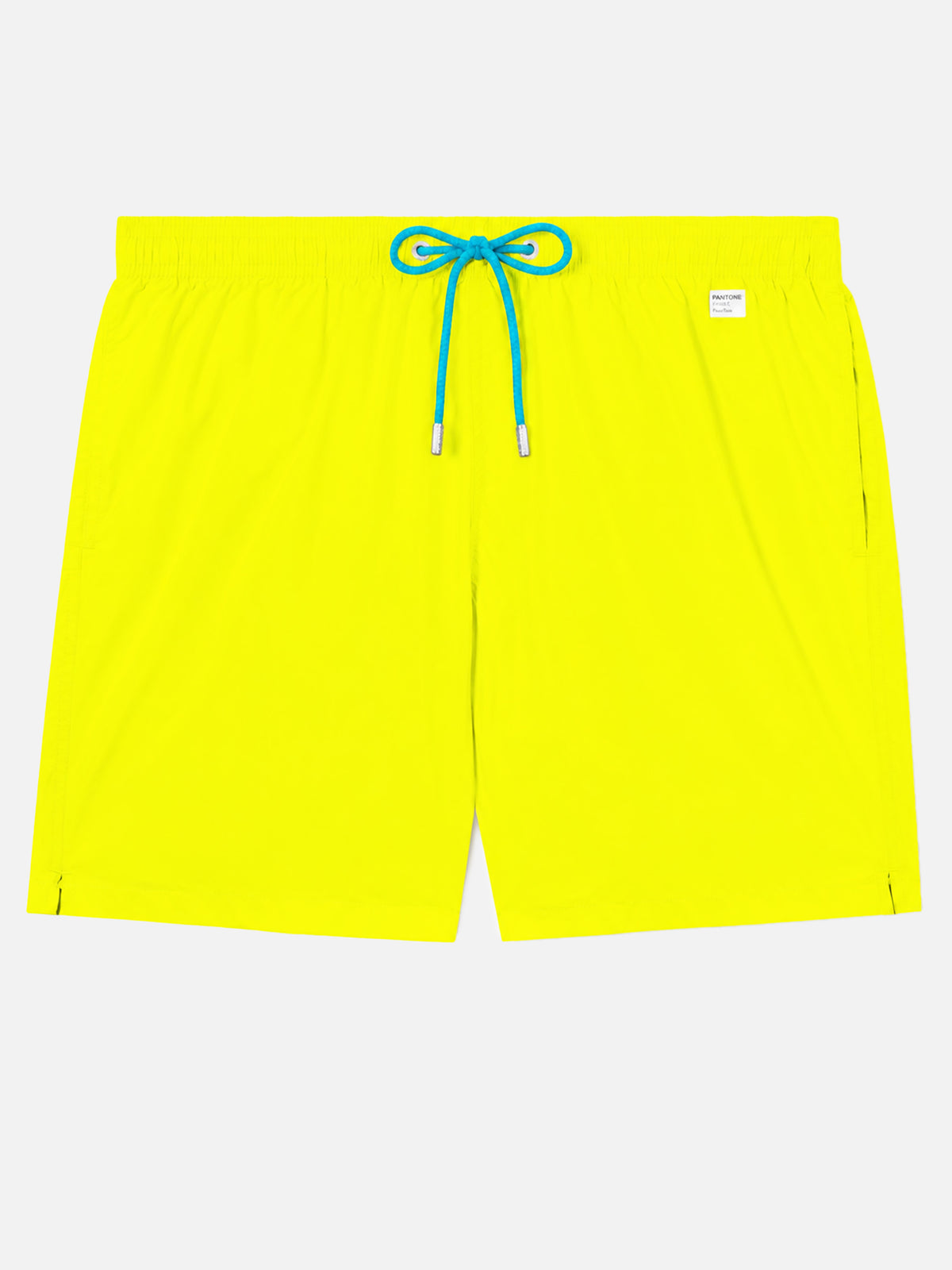 Badeshorts in Pantone Fluo Yellow aus technischem Stretchgewebe | Special Edition 