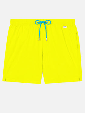 Badeshorts in Pantone Fluo Yellow aus technischem Stretchgewebe | Special Edition 