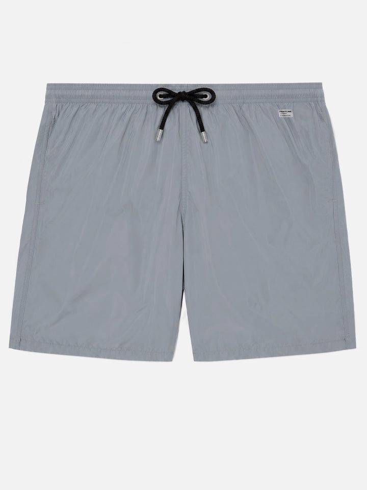 Graue Badeshorts aus leichtem Stoff Lighting Pantone | PANTONE® SPECIAL EDITION