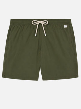Leichte Badehose aus Stoff in Military-Grün Lighting Pantone | PANTONE® SPECIAL EDITION 