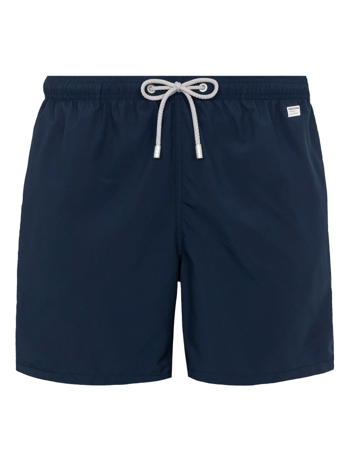 Marineblaue Badeshorts aus leichtem Stoff für Herren Lighting Pantone | PANTONE® SPECIAL EDITION