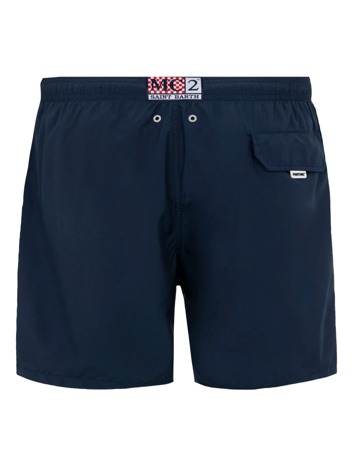 Marineblaue Badeshorts aus leichtem Stoff für Herren Lighting Pantone | PANTONE® SPECIAL EDITION