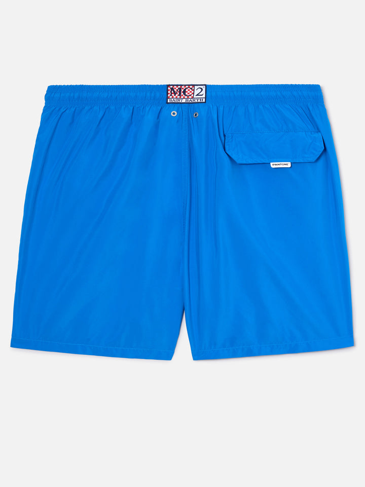 Lighting Pantone swim shorts in bright blue | Special Edition
