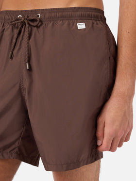 Short de bain Lighting Pantone marron foncé | PANTONE SPECIAL EDITION 