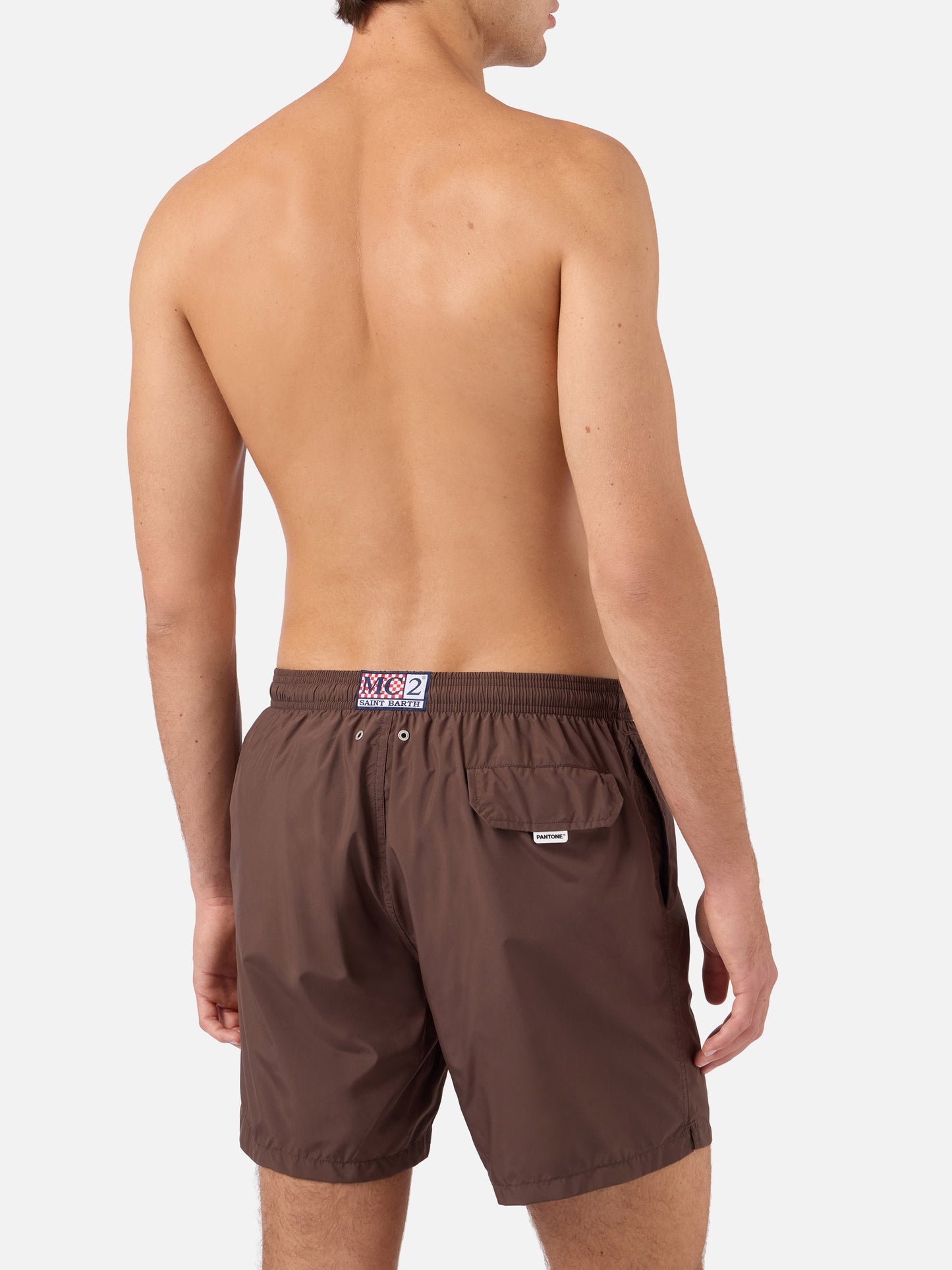 Short de bain Lighting Pantone marron foncé | PANTONE SPECIAL EDITION 