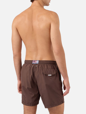 Short de bain Lighting Pantone marron foncé | PANTONE SPECIAL EDITION 