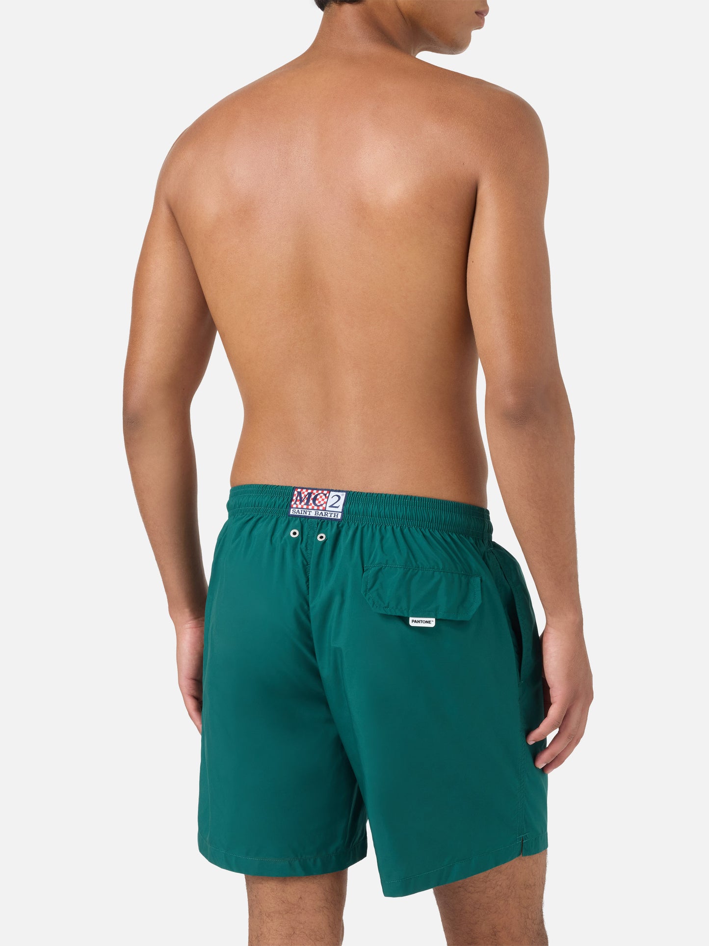 Short de bain Lighting Pantone en vert British | PANTONE SPECIAL EDITION 
