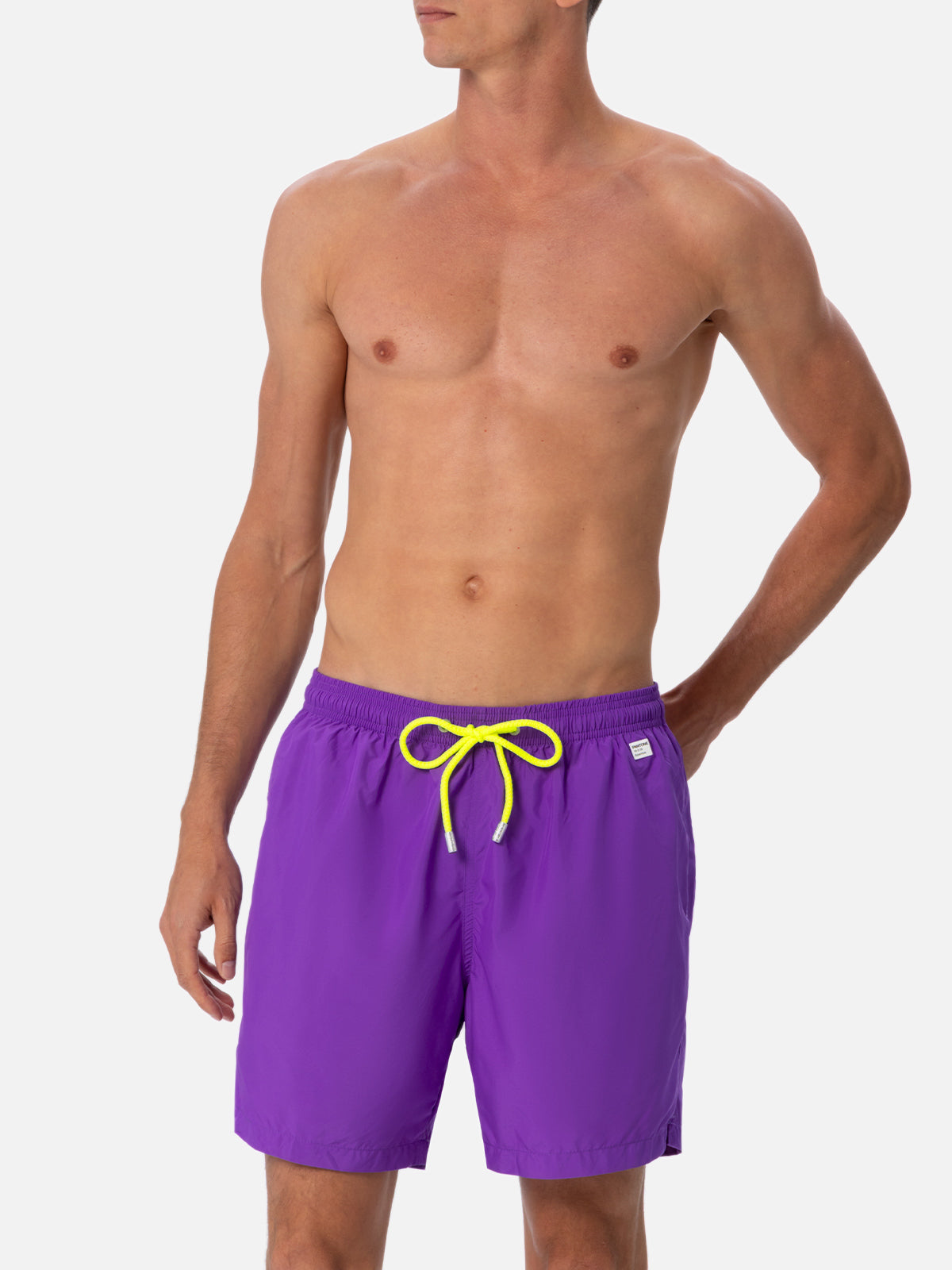 Man lightweight fabric purple swim shorts Lighting Pantone | PANTONE® SPECIAL EDITION