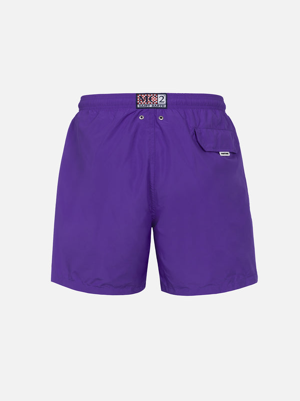 Man lightweight fabric purple swim shorts Lighting Pantone | PANTONE® SPECIAL EDITION