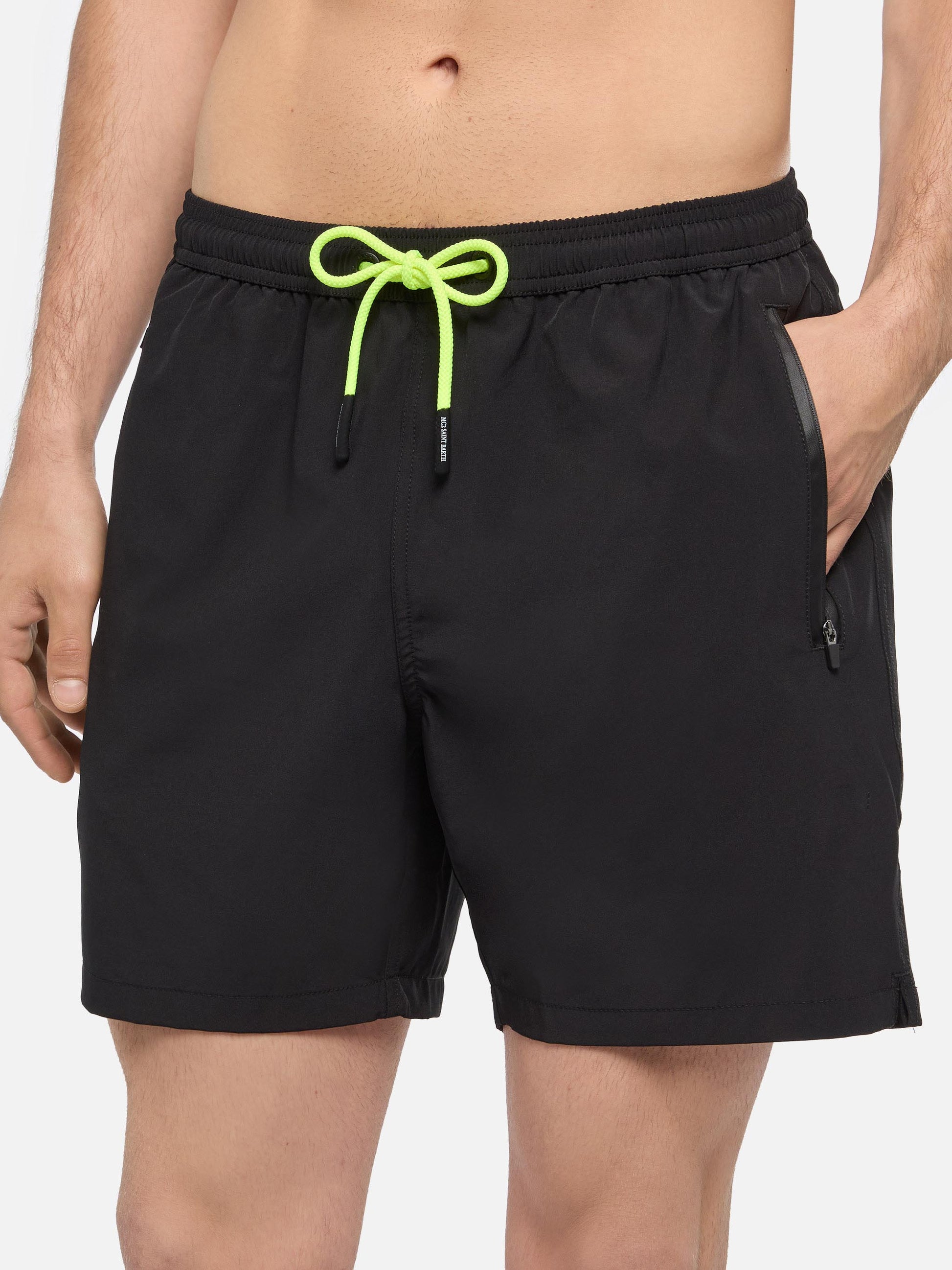 Black zipped swim shorts Lighting Submarine - MC2 Saint Barth