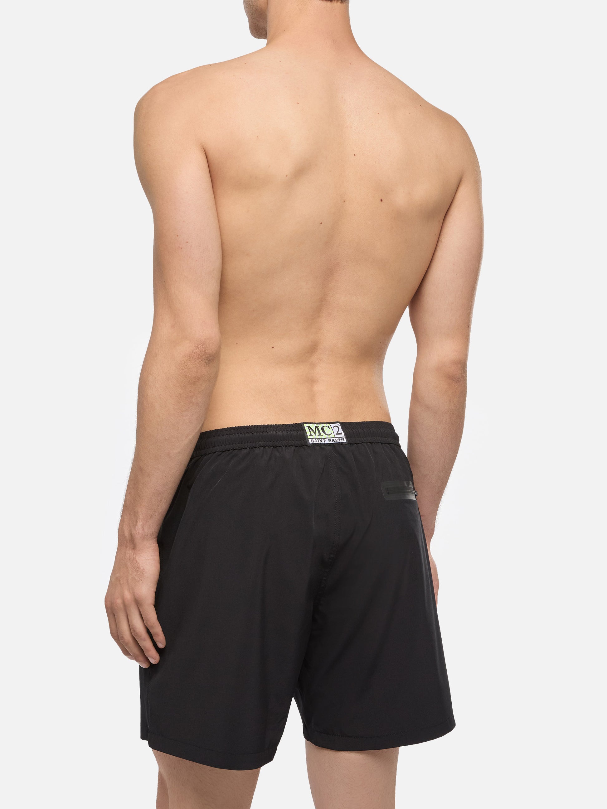 Black zipped swim shorts Lighting Submarine - MC2 Saint Barth