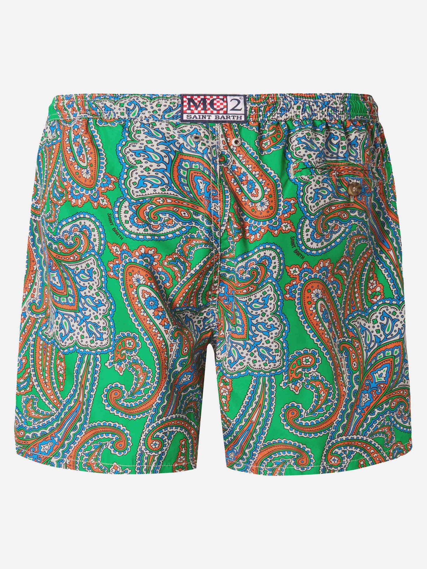 Leichte Badehose Lightning 70 aus Stoff mit Paisley-Muster