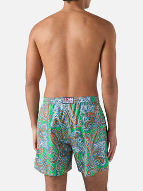 Leichte Badehose Lightning 70 aus Stoff mit Paisley-Muster