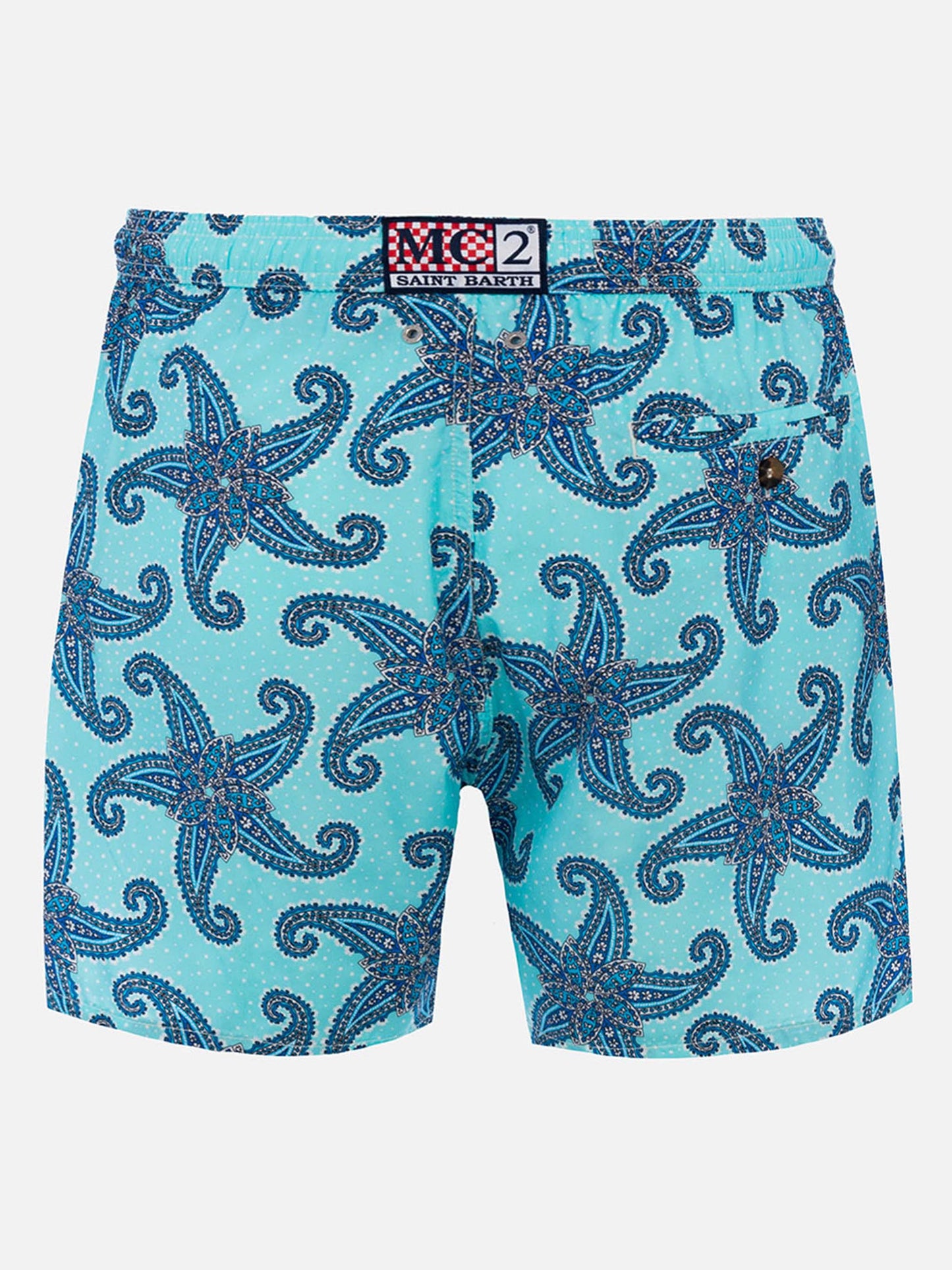 Costume da bagno da uomo in tessuto leggero Lighting 70 con stampa paisley