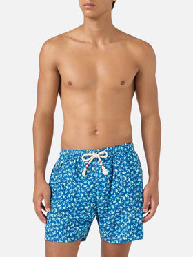 Badeshorts mit Lighting crabs-Print 