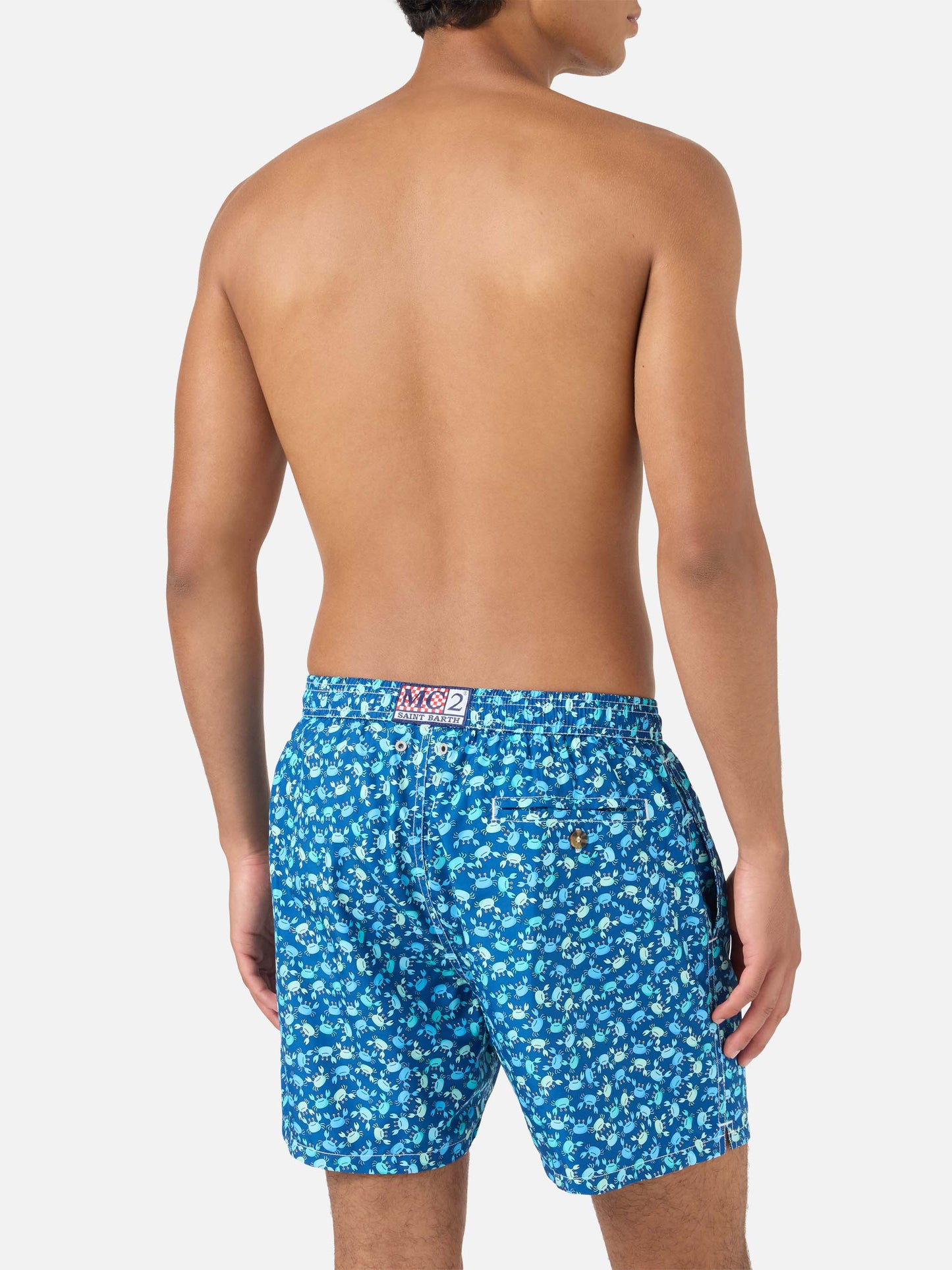 Badeshorts mit Lighting crabs-Print 