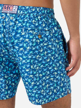 Badeshorts mit Lighting crabs-Print 