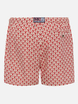 Lightweight fabric swim shorts Lighting 70 with lobster print